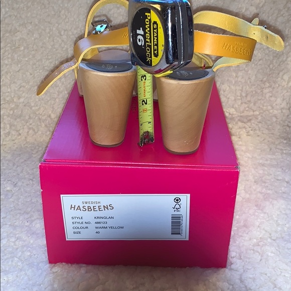 Swedish Hasbeens Kringlan Yellow Size 40 - Picture 3 of 6